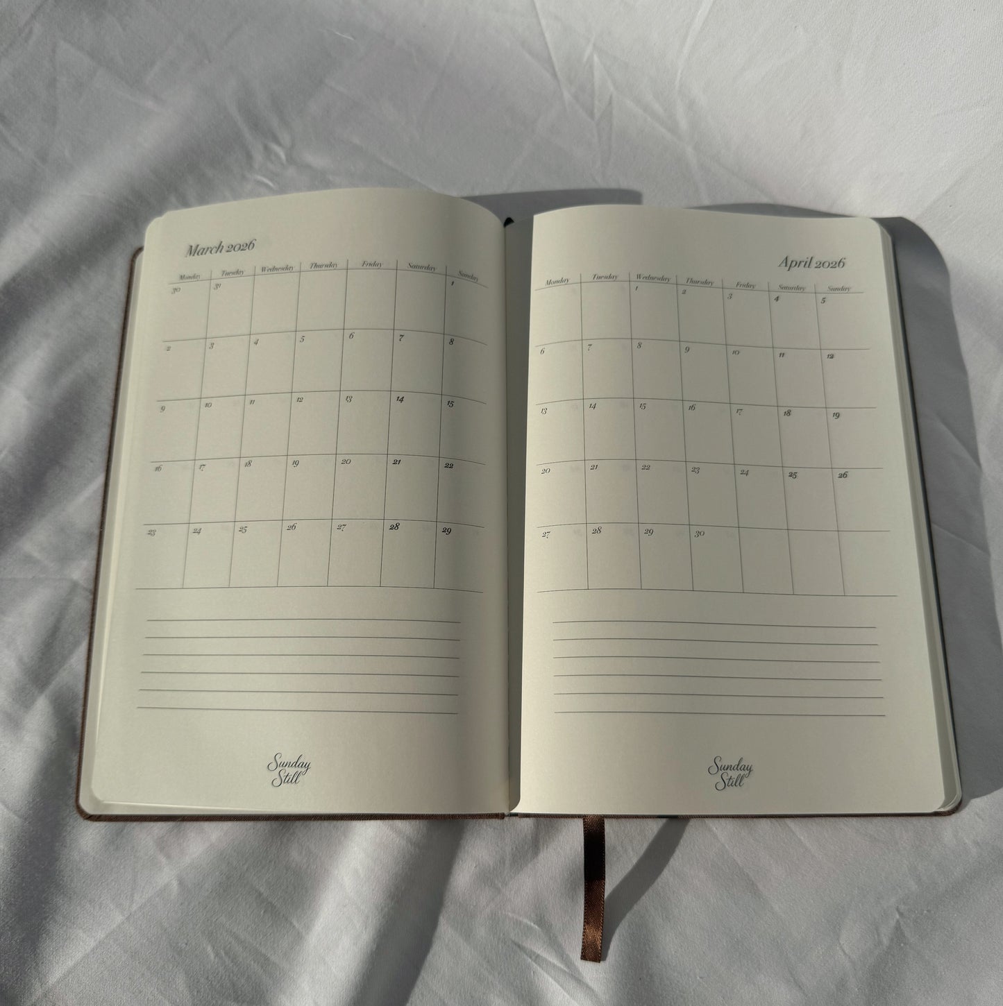 2026 weekly planner - ESPRESSO